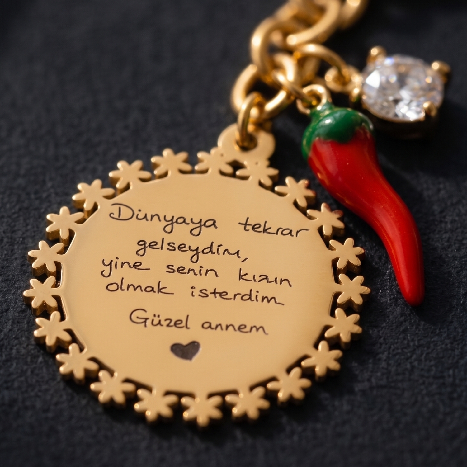İstediğini yazdır kolye (2) İstediğini yazdır kolye – detay görünümü
