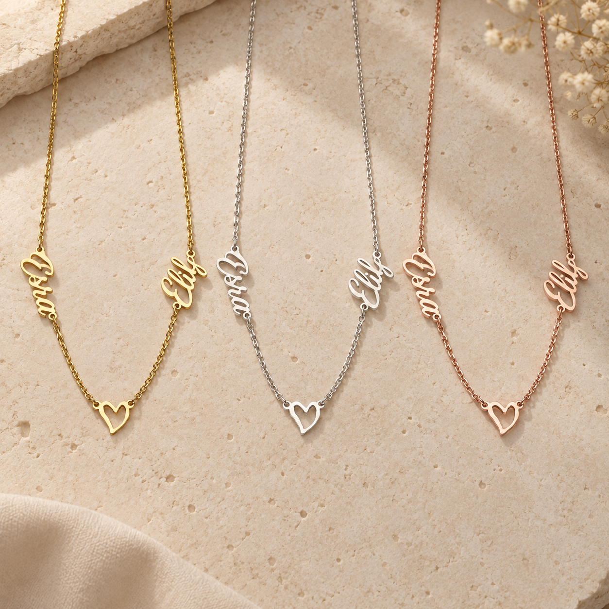 kisiye-ozel-esra-elif-kalpli-cift-isim-kolye-14k-altin-925-gumus-rose-gold-uc-renk